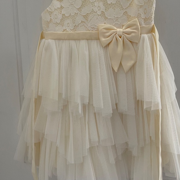Couture Princess Girls Lace & Layered Tulle Dress Size 5 - Picture 5 of 11
